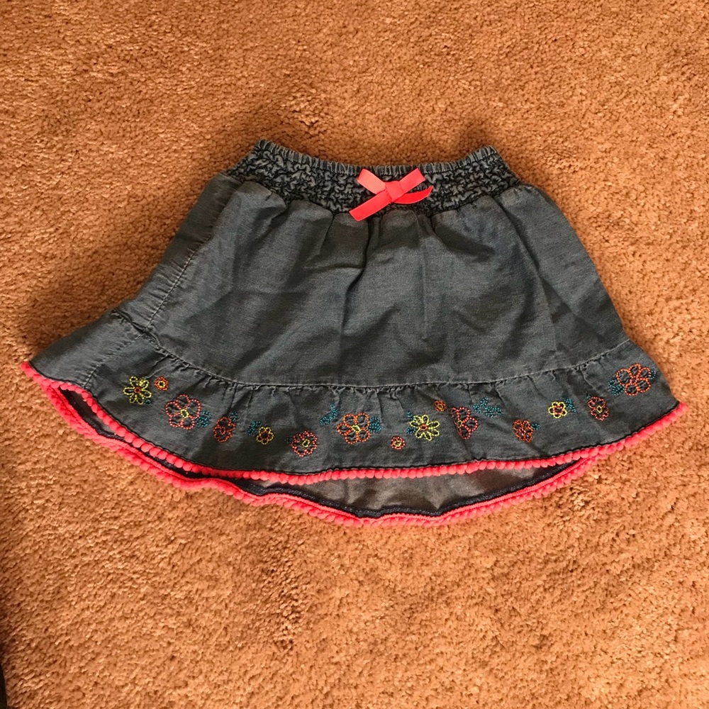 Jean skirt with flowers 💐